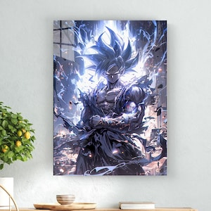 Arte de pared de metal de anime, póster de anime, póster de anime, arte de anime, letrero de metal, arte de metal, arte de pared moderno, póster de decoración de pared de anime