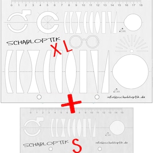 Schablone für Augenoptiker XLS Bild 1