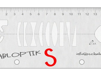 Schablone für Augenoptiker (S)