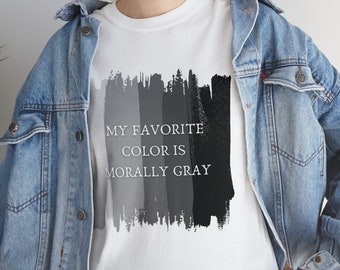 Morally Grey Men Book Shirt: Spicy Romance Reader Apparel