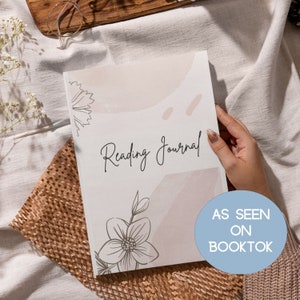 Clean Reading Journal, Book Review, Booktok Journal, Reading Planner, Reading Tracker, Reading Log, Book Review Journal, Bookshelf