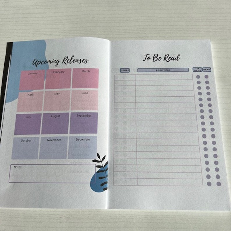 Reading Journal, Book Review, Booktok Journal, Reading Planner, Reading Tracker, Reading Log, Book Review Journal, Bookshelf image 7