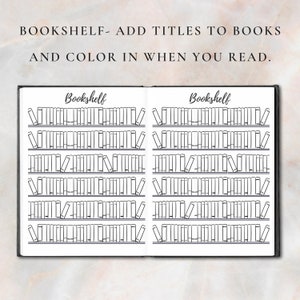 Reading Journal, Book Review, Booktok Journal, Reading Planner, Reading Tracker, Reading Log, Book Review Journal, Bookshelf image 5