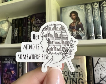 Bookish Sticker, Reader Sticker, Kindle Stickers, Booktok Merch, Romance Readers, Fantasy Readers, Book Lover Sticker, Girl Reading Sticker