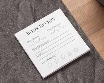 Book Review Post-it Note Pads: Reading Tracker (50 Sheets)