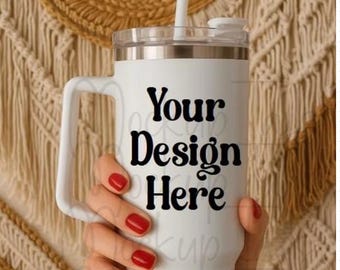 40Oz Becher Mockup, 40Oz Becher Canva, 40Oz Becher Png, 40Oz Bechergriff, Png Becher Mockup, Sublimationsmodell, 40Oz Quencher Mockup