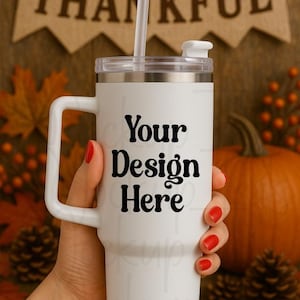 40 oz Insulated Tumbler Mockup, 40Oz Tumbler Mockup, 40Oz Tumbler  Canva, 40Oz Tumbler Png,40Oz Tumbler Handle, Png Thanksgiving Mockup