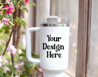 40Oz Becher Mockup, 40Oz Becher Canva, 40Oz Becher Png, 40Oz Bechergriff, Png Becher Mockup, Sublimationsmodell, 40Oz Quencher Mockup