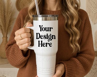 40Oz Becher Mockup, 40Oz Becher Canva, 40Oz Becher Png, 40Oz Bechergriff, Png Becher Mockup, Sublimationsmodell, 40Oz Quencher Mockup