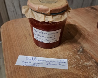 Erdbeermarmelade mit einem Hauch Vanille