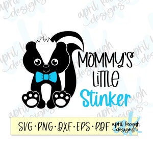 Mama&#39;s kleine stinker SVG PNG/baby stinkdier SVG/schattig stinkdier SVG/baby stinkdier clip art/kleine stinker rompertje ontwerp/baby jongen stinkdier rompertje SVG