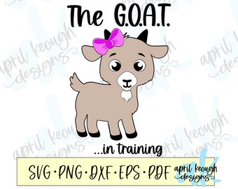 De geit in opleiding SVG PNG/de geit SVG PNG/baby meisje geit clip art/grootste aller tijden cricut silhouet/de geit baby onesie SVG