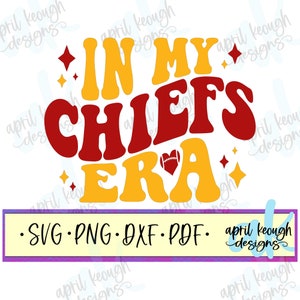 Na minha Era dos Chiefs retro svg png / retro Chiefs svg png / arquivo de corte da era para silhueta cricut / design de camisa da era engraçada / futebol retrô svg png