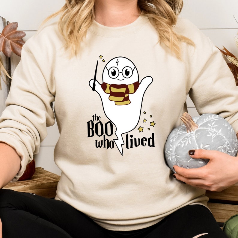 Wizard Boo The Boo Who Lived Svg Png/ Potter Svg Png/ Wizard Layered Cut File ...
