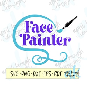 Pintor de rosto svg png / pintura de rosto svg / design de camisa de pintor de rosto / arquivo de corte de pintor de rosto para silhueta cricut / camisa de pintura de rosto svg png