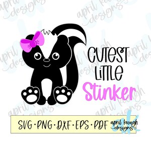 Niedliche kleine Stinker svg png / Baby Stinktier svg / niedliche Stinktier ClipArt / kleine Stinker Body Design / süße kleine Stinker Shirt / Stinker Cricut