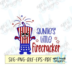 Tantchens kleine Feuerwerkskörper svg png / kleine Feuerwerkskörper svg png / Feuerwerkskörper ClipArt / 4. Juli Baby Strampelanzug svg / patriotische Kinder Shirt svg