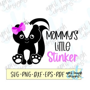 Mama&#39;s kleine stinker SVG PNG/baby stinkdier SVG/schattig stinkdier SVG/baby stinkdier clip art/kleine stinker rompertje ontwerp/baby stinkdier rompertje SVG