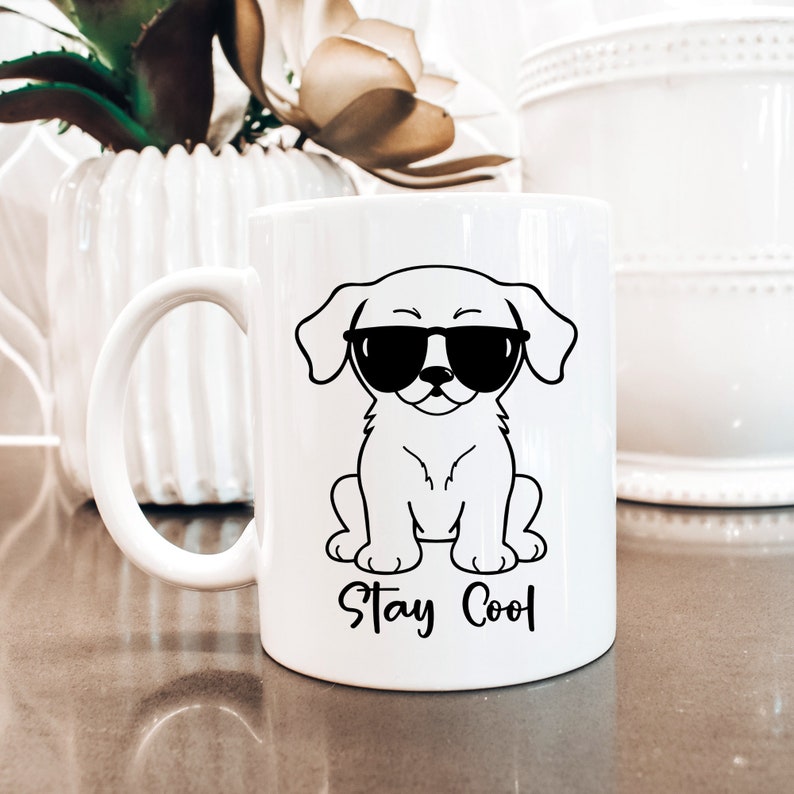 Stay Cool Dog Svg Png/ Puppy Sunglasses Svg Png/ Cool Dog Wearing ...
