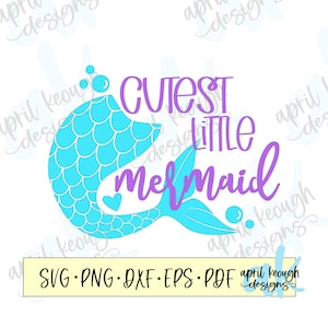 Cutest Little Mermaid svg/ cute mermaid svg/ mermaid onesie svg/ mermaid onesie design/ mermaid tail cut file/ mermaid svg/ mermaid cricut