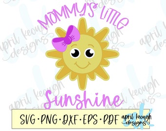 Mommy's Little Sunshine svg png/ Little Sunshine svg png/ sunshine clip art/ sunshine onesie cut file cricut silhouette/ sunshine girl svg