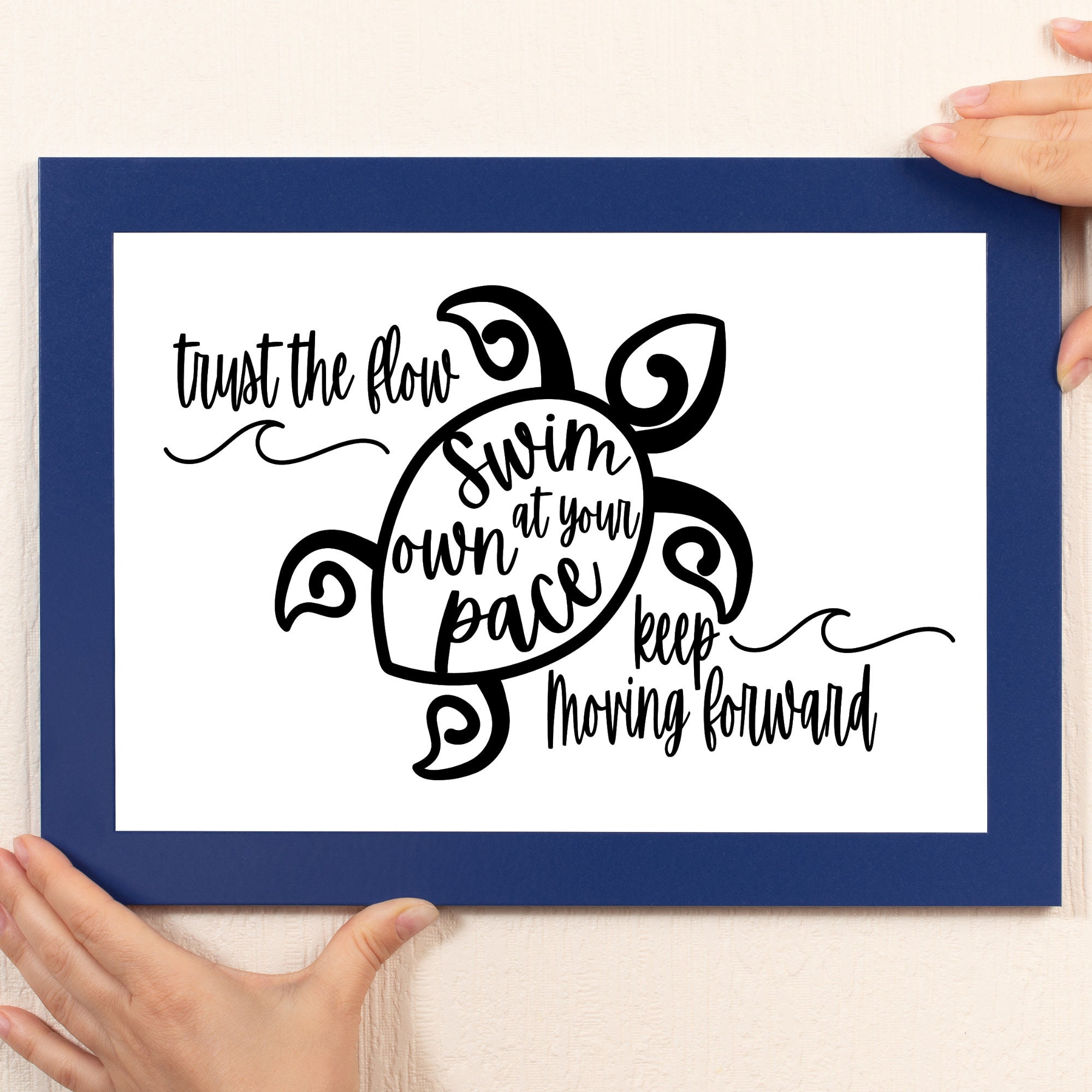 Advice From a Sea Turtle Svg/ Swim at Your Own Pace Svg/ Sea Turtle Svg ...