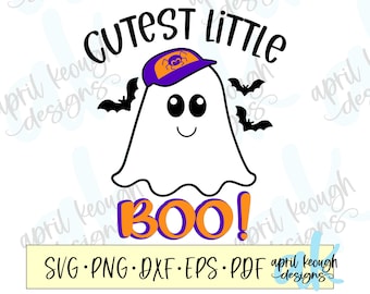 Cutest little Boo svg png/ Little boo ghost clip art/ cute ghost baby shirt svg/ cute halloween onesie cricut silhouette/ halloween baby svg