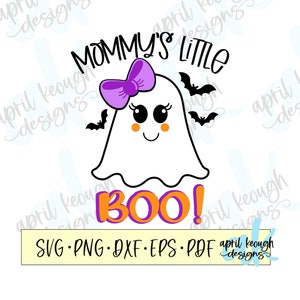 Mommy&#39;s Little Boo svg png / Halloween mommy&#39;s girl svg png / little boo halloween onesie design / camisa de bebê de halloween onesie arquivo de corte cricut