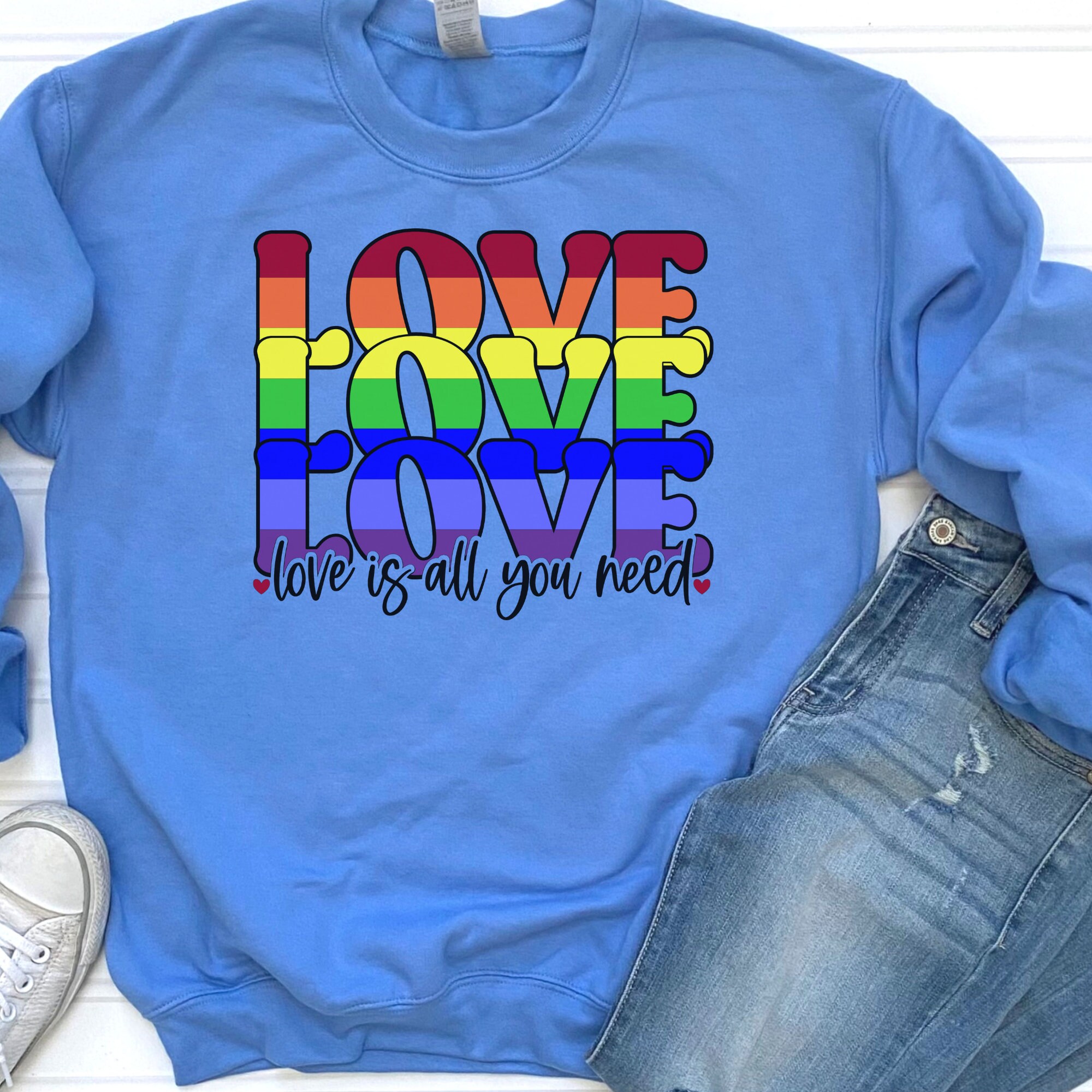 Rainbow Love is All You Need Svg Png/ Rainbow Love Svg Png/ Love is All