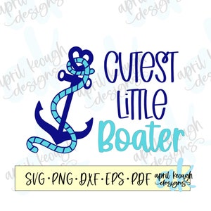 Niedliche kleine Boater svg / Baby Bootfahren svg / nautische Baby Body Design / Bootfahren Baby Body svg / Bootfahren Baby Body geschnitten Datei / Anker svg