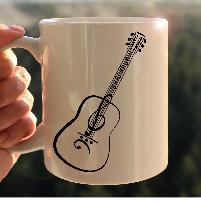 Music Notes Guitar Svg Png/ Music Symbols Guitar/ Guitar Clip Etsy