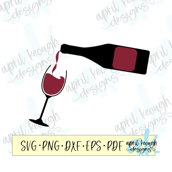 Red wine pouring svg/ Red wine pouring clip art/ wine pouring svg/ wine pouring clip art/ wine glass and bottle svg/ wine clip art