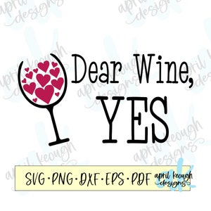 親愛なるワイン、はい、SVG、PNG/赤ワイン、SVG、PNG/ワイングラス、SVG/気まぐれなワインカットファイル、クリカットシルエット/ワインシャツデザイン/ワイン愛好家のクリップアート