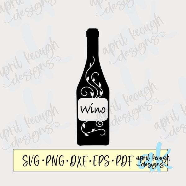 Wino svg/ wine bottle svg/ funny wine bottle svg/ funny wine bottle clip art/ wino wine design/ wine bottle clip art/ funny wino svg