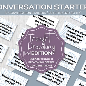 THOUGHT PROVOKING Conversation Starters, Table Topics for Parent & Teens, Icebreaker Games with Friends, Family Dinners, Students School