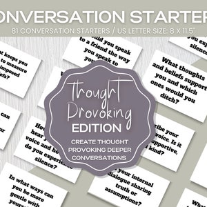 TEEN CONVERSATION STARTERS bundle, Table Topics for Parent & Teens, Icebreaker Games with Friends, Family Dinners, Students School