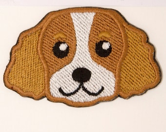 Spaniel embroidered iron-on patch