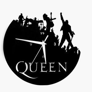 Queen clock pattern DXF for cnc laser cutting machine