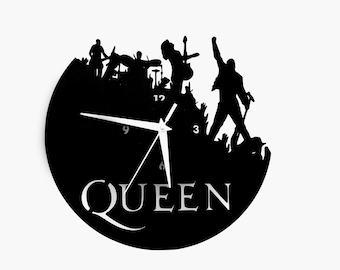 Queen clock pattern DXF for cnc laser cutting machine