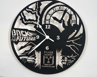 Orologio Ritorno al futuro Back to the future Clock DXF SVG digital file for cnc