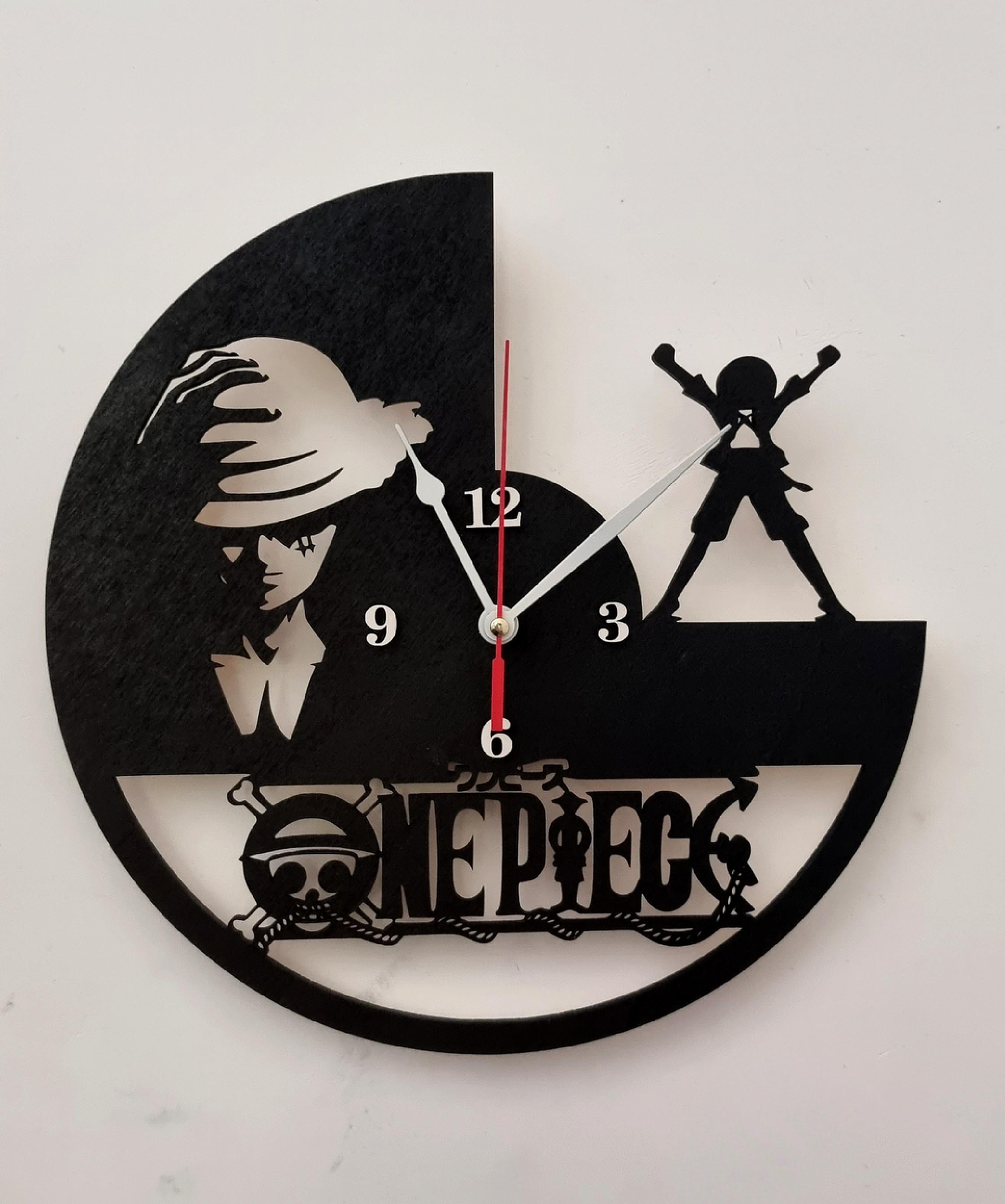 ワンピース キャンバスクロック ONE PIECE CANVAS CLOCK One Piece Clock DXF SVG Digital File for Cnc - Etsy