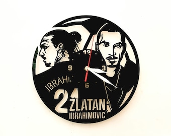 Zlatan Ibrahimovic clock pattern DXF for cutting machine laser cnc