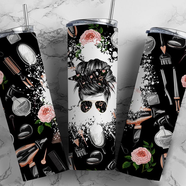 Free Shipping HAIR DRESSER, Skinny Tumbler, Sublimation Design on Tumbler, Personalization available, Made to Order