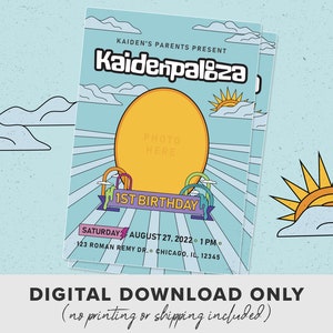 Lollapalooza Inspired Party Invitation (With Photo - Customizable)