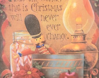 Vintage Christmas Needlepoint Kit, Nutcracker Scene, Holiday Traditions (1988)