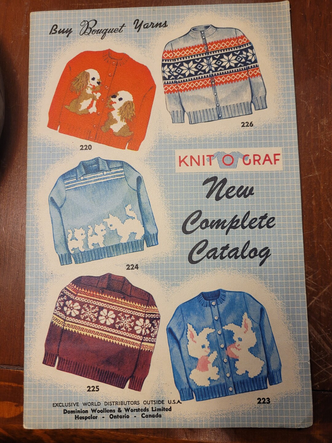 Vintage 1950s/60s Knit Catalogue Fashion Ephemera Adult Etsy