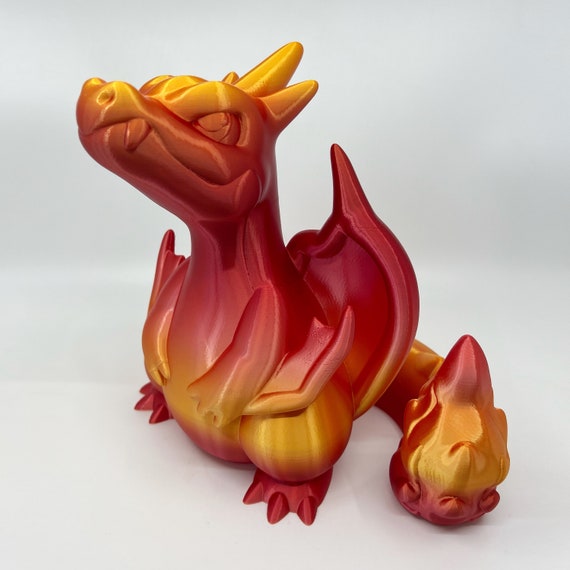 STL file Pokemon - Mega Charizard X 🐉・3D printer design to