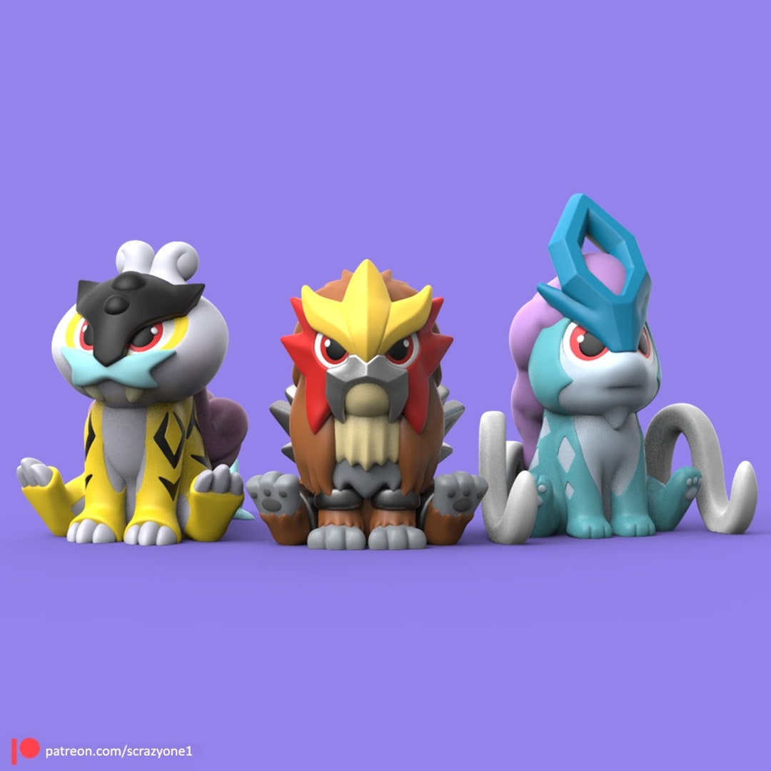 Raikou Pokemon Figure Low Poly Raikou 3D Printed Legendary -  Portugal