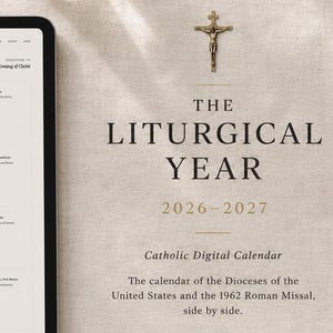 Planificador litúrgico católico 2026–2027 · PDF digital e imprimible · Misa tradicional en latín + Calendario del Novus Ordo · Planificador cristiano