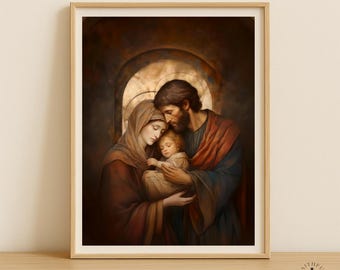 聖家族 イエス・マリア・聖ヨセフの絵 カトリック アートプリント - 8